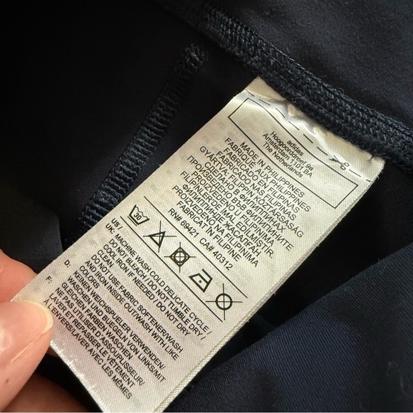 Reebok Vector High Rise Lux Blue Color Block Athletic Leggings - Picture 5 of 5